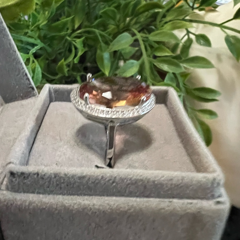 5ct morganite stone set 925